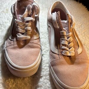 Vans Pink Pig Suede Sneaker Women 8.5- Men 7 Legendary Low Top Lace Up Retro